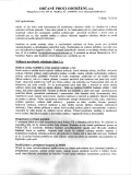 Informační leták občanského sdružení Občané proti odtržení vydán 7.8.2010