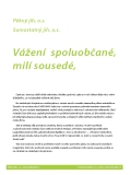 Informační leták č.20 občanských sdružení Pěkný jih a Samostatný Jih