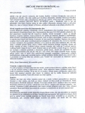 Informační leták občanského sdružení Občané proti odtržení vydán 2.9.2010